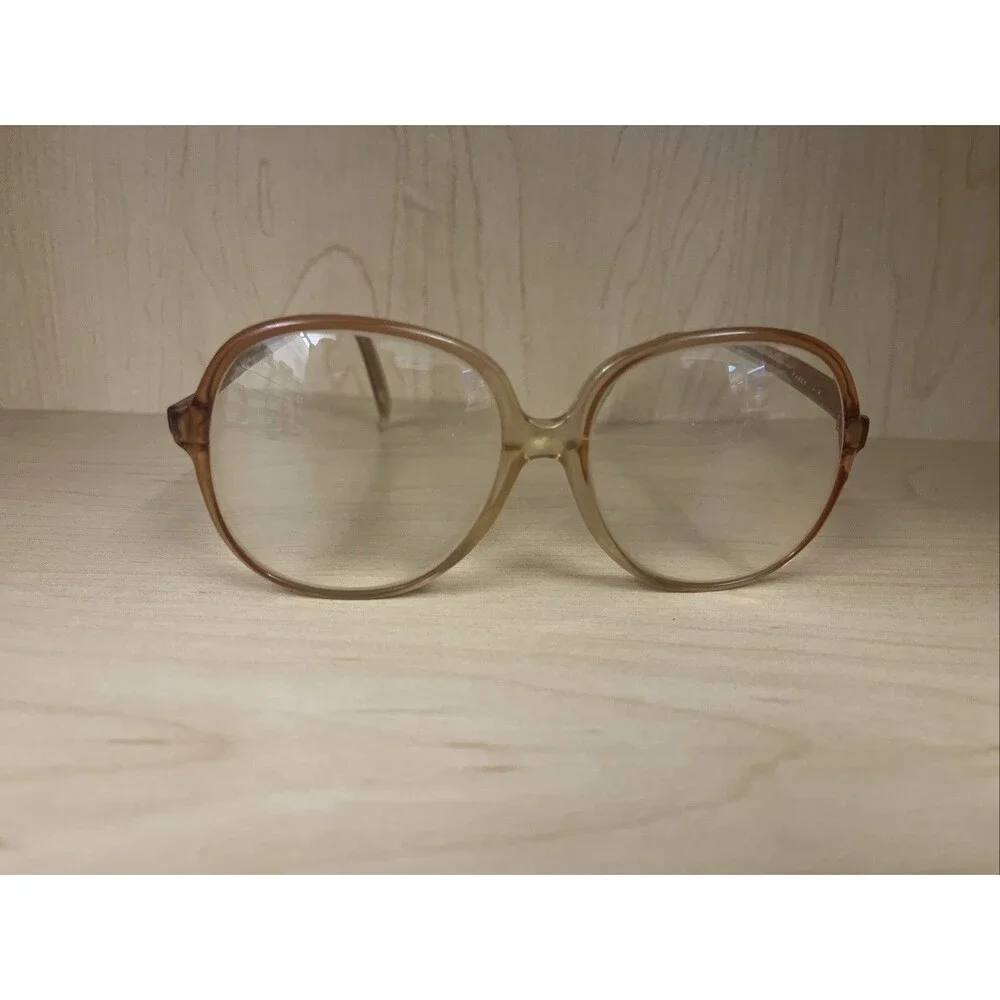 VTG Dégagé Karen 7018 Brown Gold Glasses France FRAMES ONLY